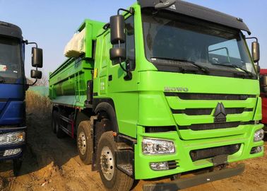 Camion à benne basculante résistant arrière vert de la couleur HOWO opération facile de 30 mètres cubes