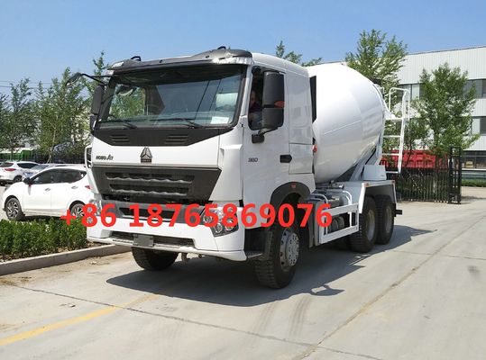 Camion blanc ZZ1257N4047P1 de mélangeur concret de HC16 Alex 380hp 10cbm