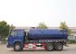 camion bleu d'aspiration de vide des eaux usées du camion 6x4 de déchets d'eaux d'égout de la couleur 336HP
