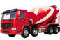tonne blanche rouge ccc de la couleur 20-60 de camion de mélangeur concret de 16cbm 8x4 Sinotruk HOWO passée