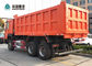camion à benne basculante sans chambre de Sinotruk Howo 6x4 de pneu de 20CBM 13R22.5 pour le Ghana dans l'orange