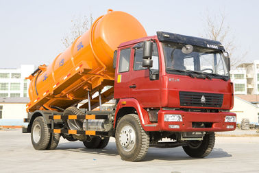 290hp couleur multi de camion d'aspiration d'eaux d'égout de moteur de l'EURO II facultative avec le système d'ascenseur
