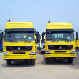 Camion jaune de cargaison de rouleur de la couleur 6x4 10 de modèle de Sinotruk Howo7 pour 40-50T