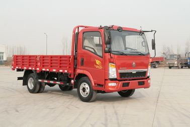 10 la couleur rouge 6 de camion lourd de cargaison de la tonne 4x2 Sinotruk Howo7 fatigue avec le climatiseur