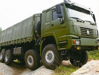 Euro 3 camions lourds commerciaux standard de SINOTRUK 8 x 8 toute la commande de roue