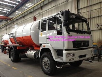 Camions d'eaux usées du camion 8-12CBM 4X2 de collection d'eaux d'égout d'entreprise d'hygiène de Sinotruk