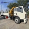 HOWO Cargo Cargo Camion à grue montée Camion à grue 290HP 5 tonnes Camion à plaque plate