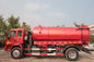 capacité de réservoir du camion 10M3 d'aspiration d'eaux d'égout de 4x2 Sinotruk Howo7 dans la couleur rouge