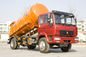 Camion d'aspiration d'eaux d'égout de Sinotruk de 6 roues 266 puissances en chevaux un lit avec le réservoir orange de 10 CBM