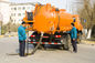 Camion d'élimination des déchets d'eaux d'égout avec la combinaison à haute pression de lavage et d'aspiration