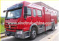 camion de pompiers de délivrance du moteur 400HP avec le réservoir d'eau de capacité de 8 tonnes et les canons à eau
