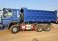 Camion à benne basculante lourd de chevaux-vapeur de Sinotruk 6x4 371 25 tonnes de longue durée bleue de couleur