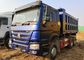 Camion à benne basculante lourd de chevaux-vapeur de Sinotruk 6x4 371 25 tonnes de longue durée bleue de couleur