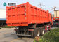 Camion à benne basculante résistant orange de 6x4 371hp 20M3 avec 10 pneus