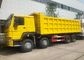 Camion à benne basculante résistant de HOWO 8x4, couleur de jaune de camion- de LHD Sinotruk