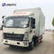 Transport 4x2 Van Container Cargo Box Truck de faible puissance de HOWO
