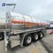 3 axe 45000 50000 litres d'acier inoxydable de lait de bateau-citerne de l'eau de réservoir de stockage de pétrole semi de remorque de camion